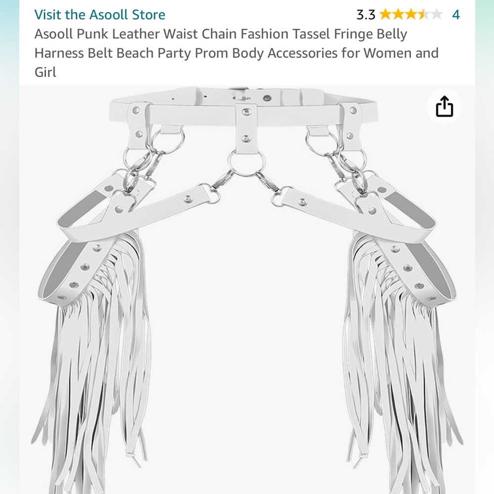 Fringe belly harness